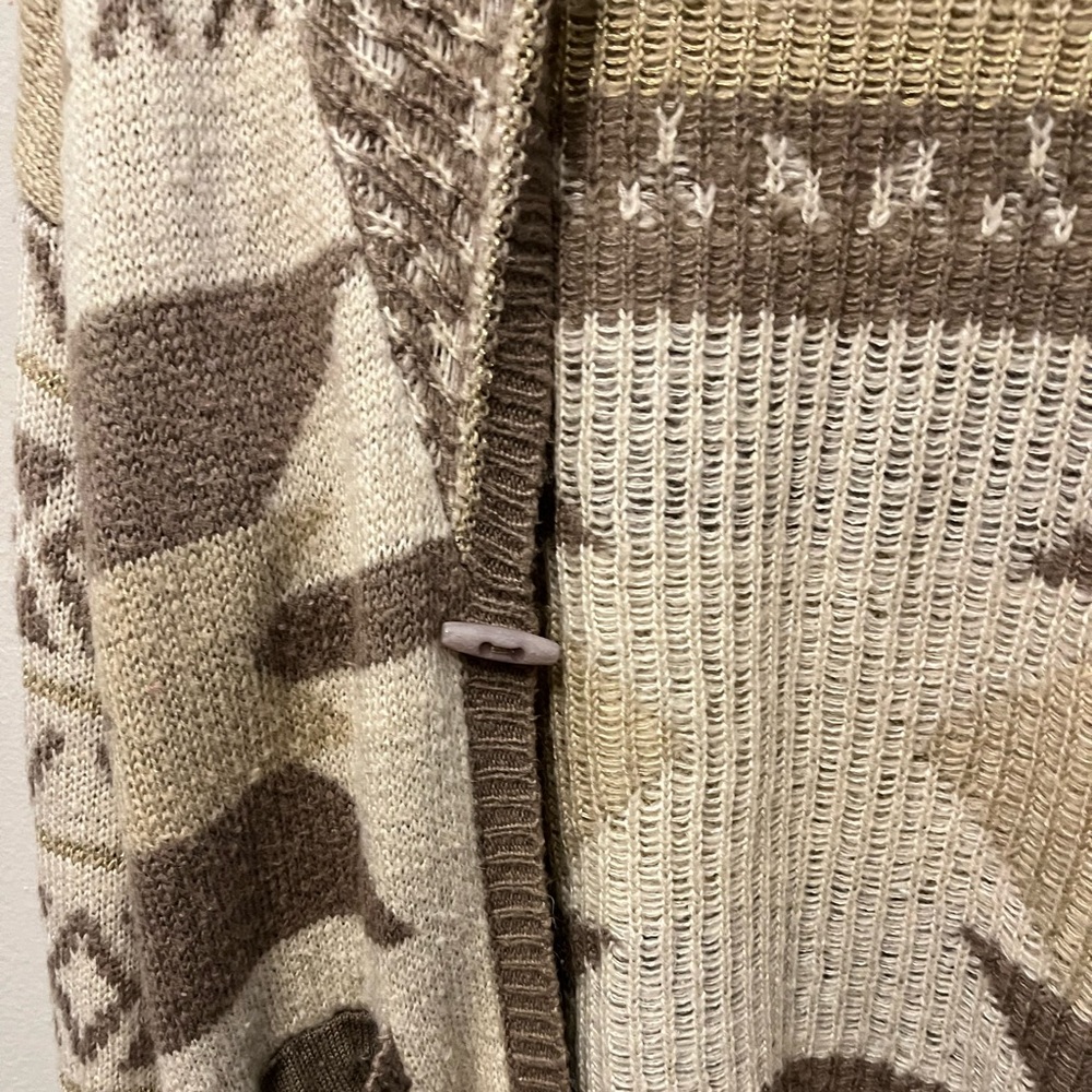 Neutral Aztec Print Cardigan - Picture 10 of 13